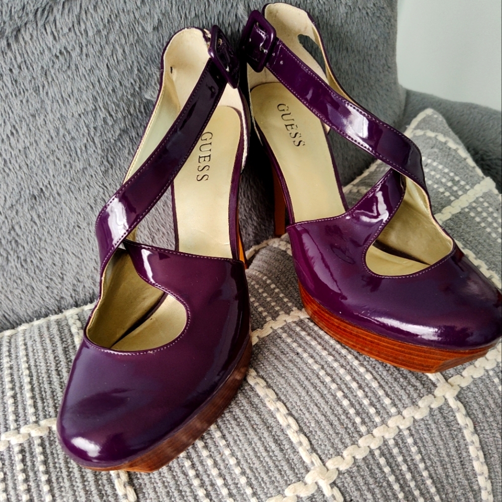 Purple, Guess high heels